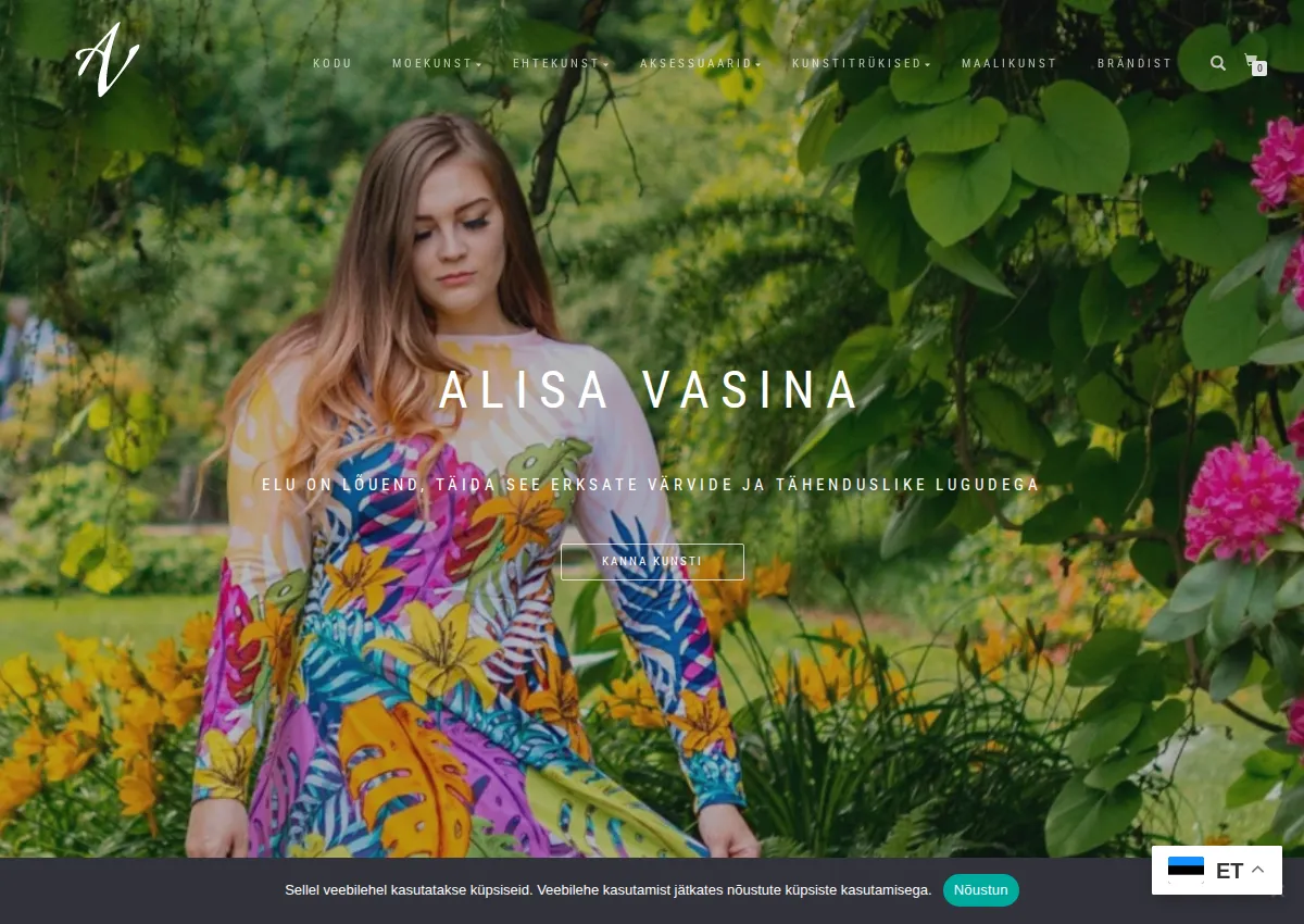 Store homepage