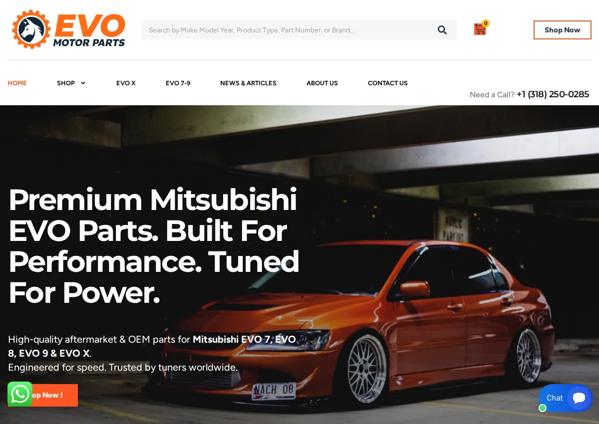 Store homepage