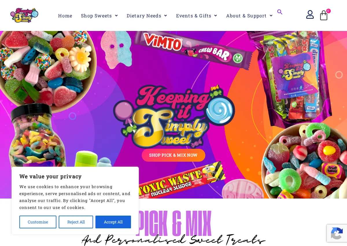 Store homepage