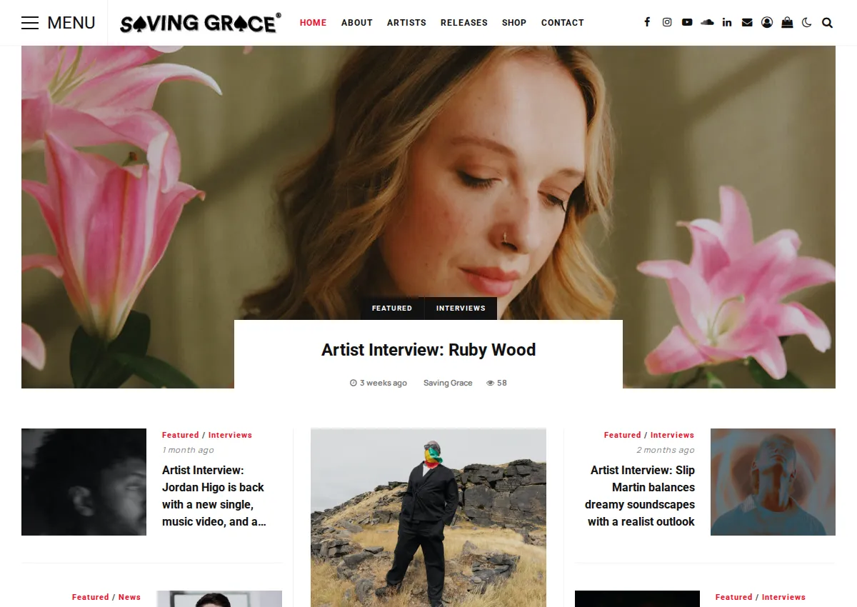 Store homepage
