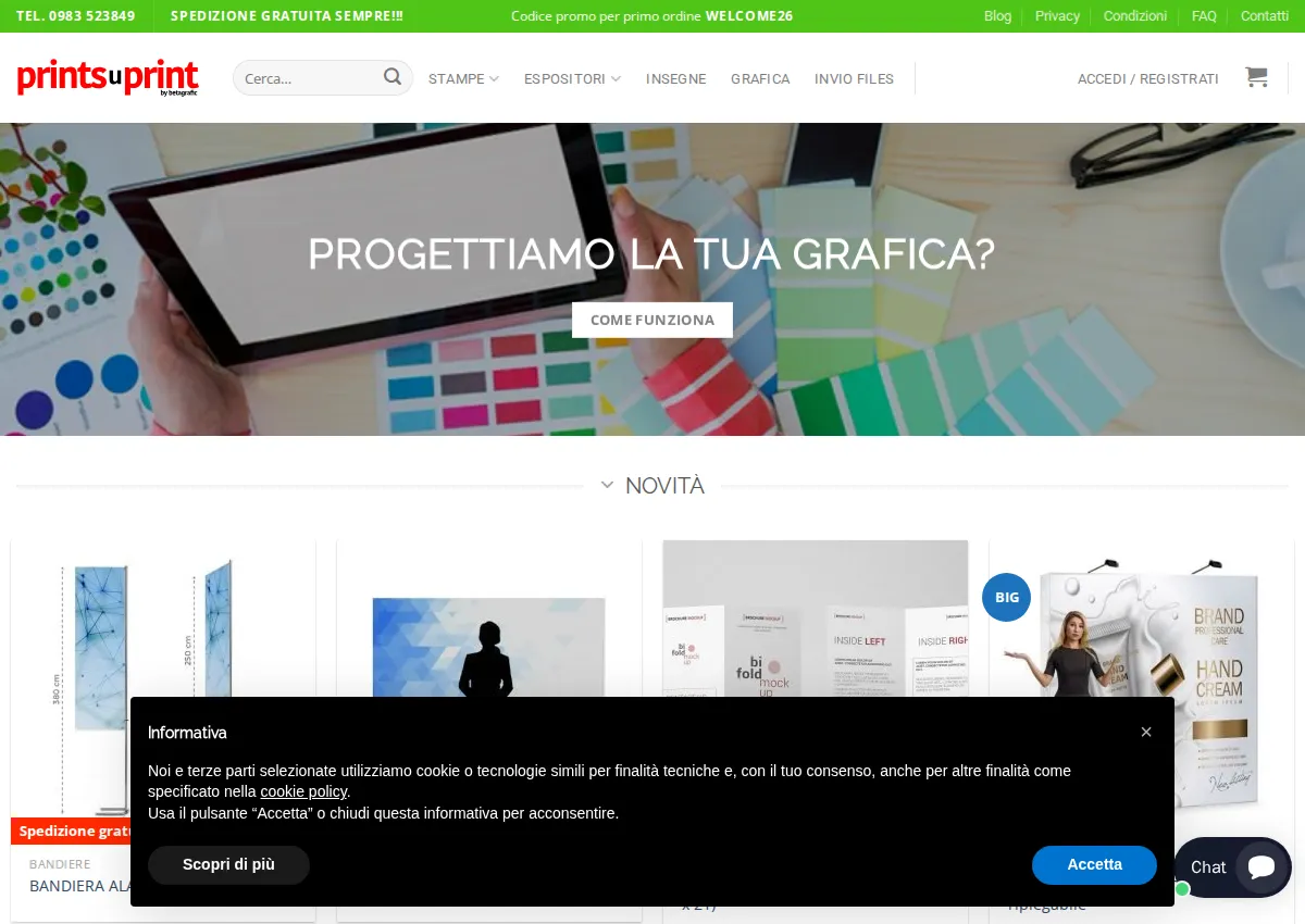 Store homepage