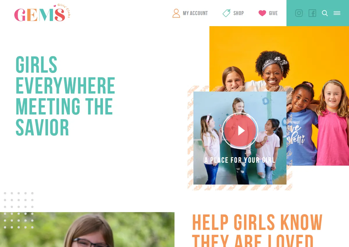 Store homepage
