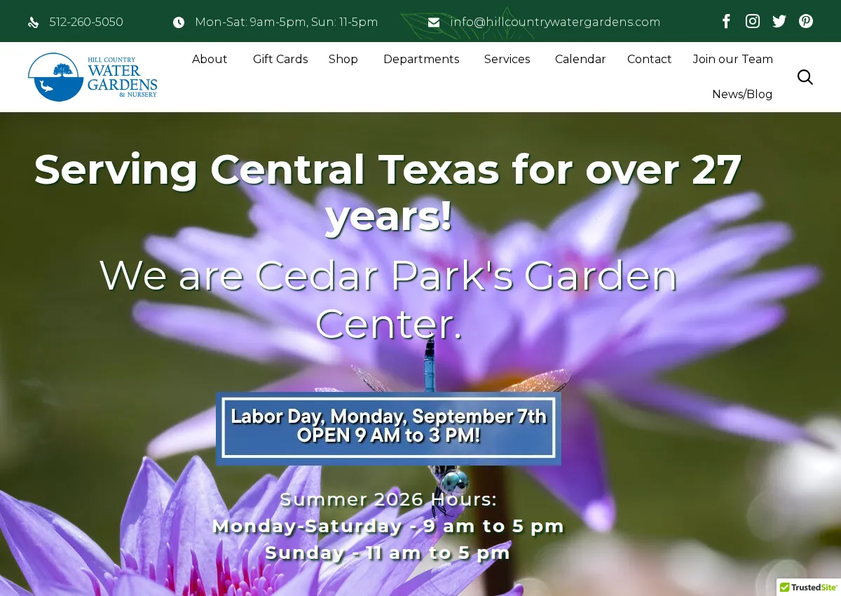 Store homepage