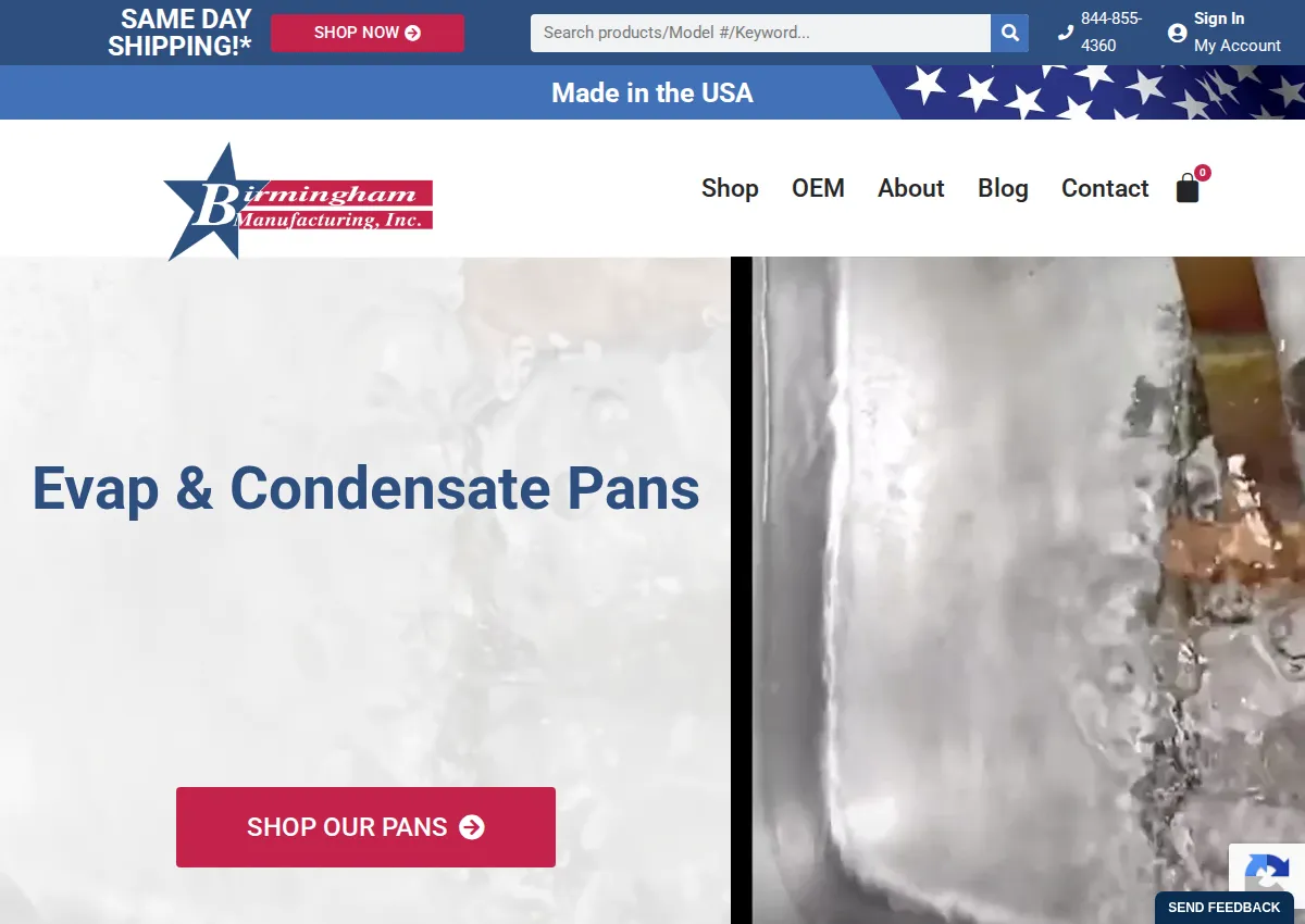 Store homepage