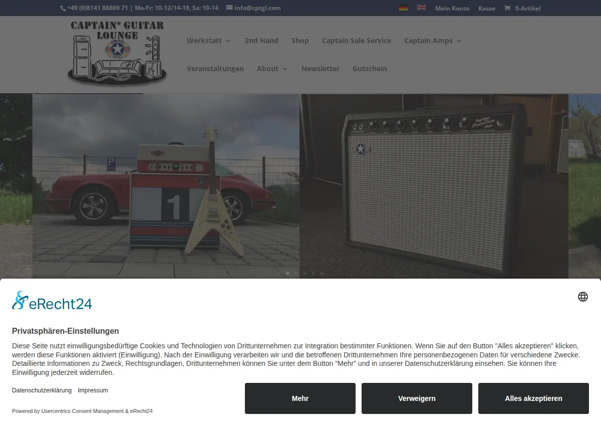 Store homepage