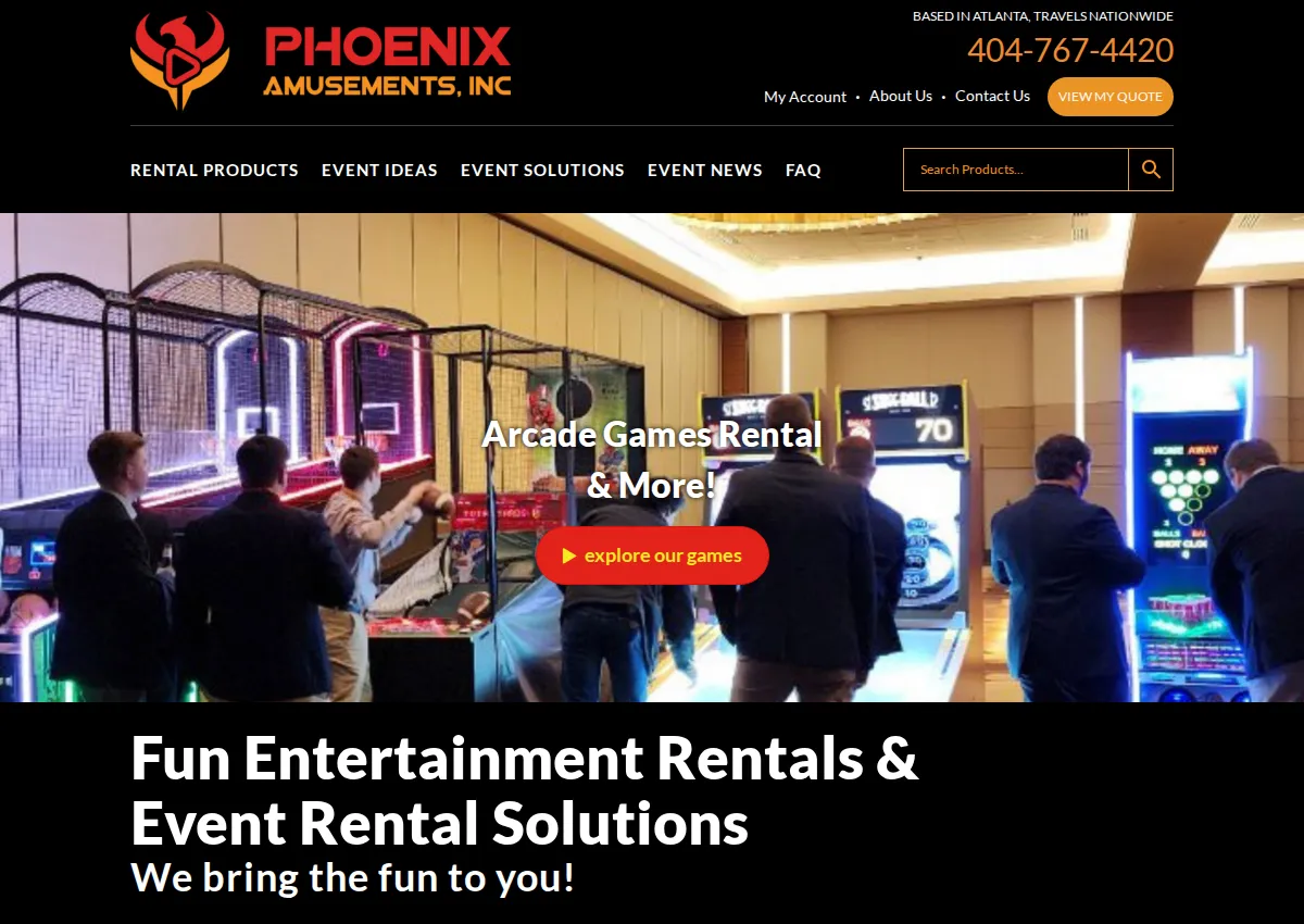 Store homepage