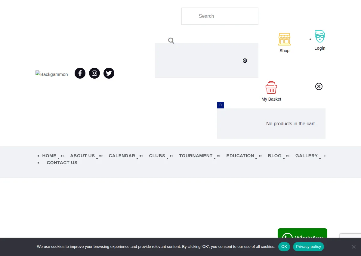 Store homepage