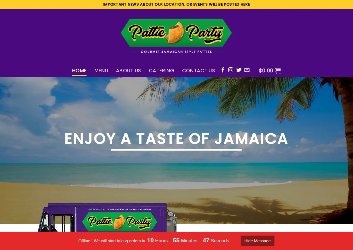 Store homepage