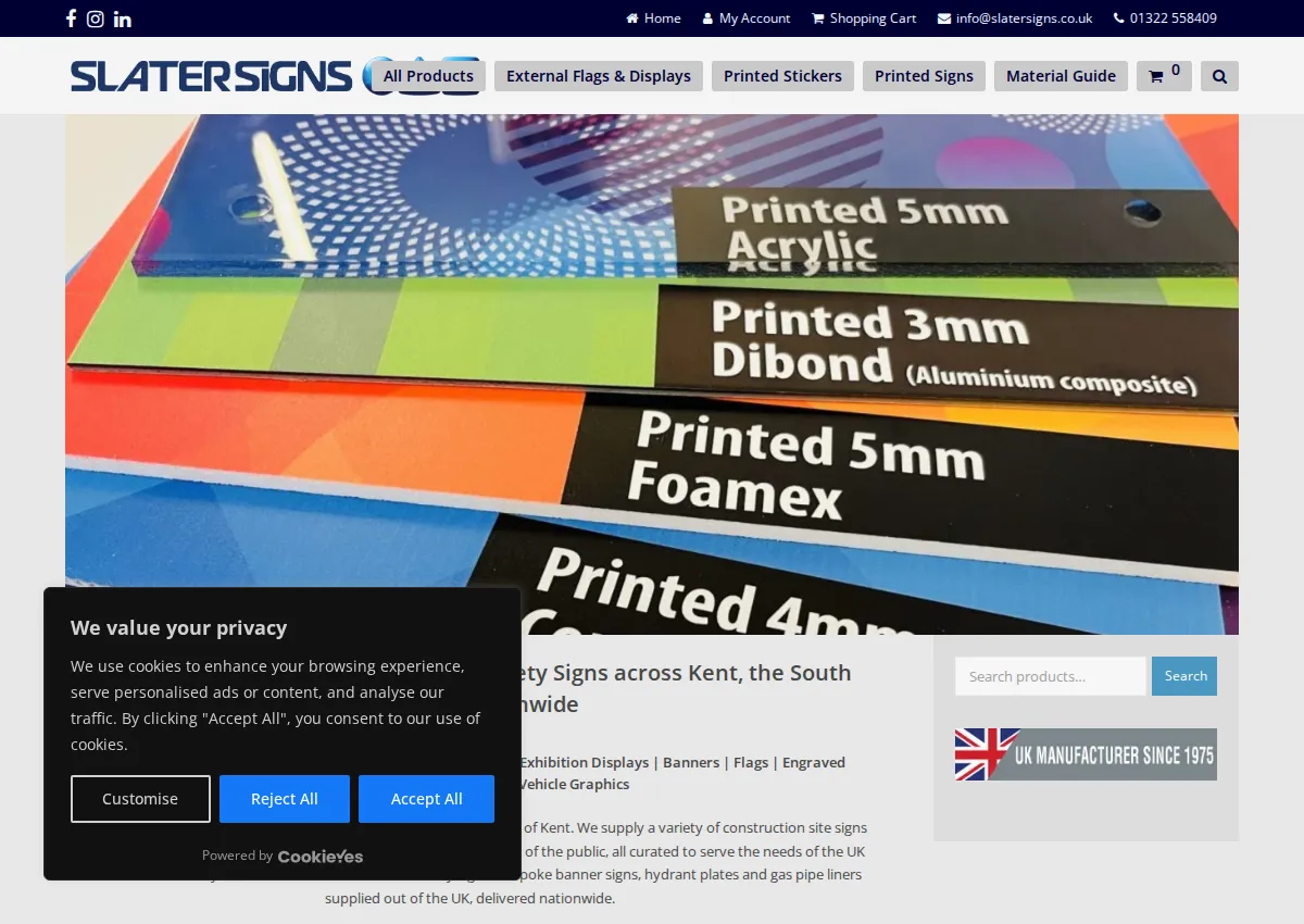 Store homepage