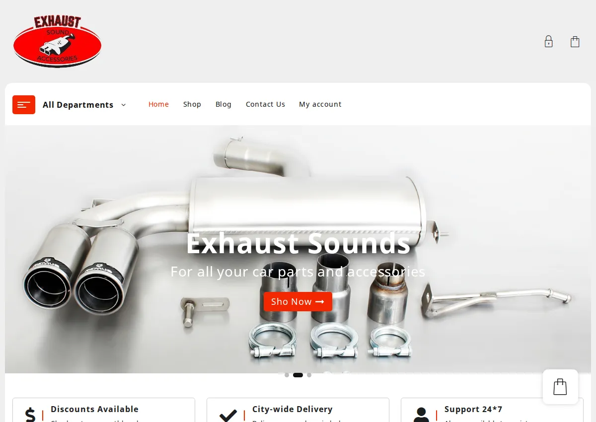 Store homepage