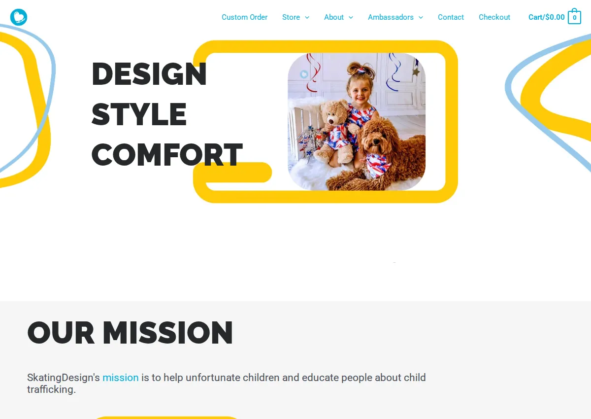 Store homepage
