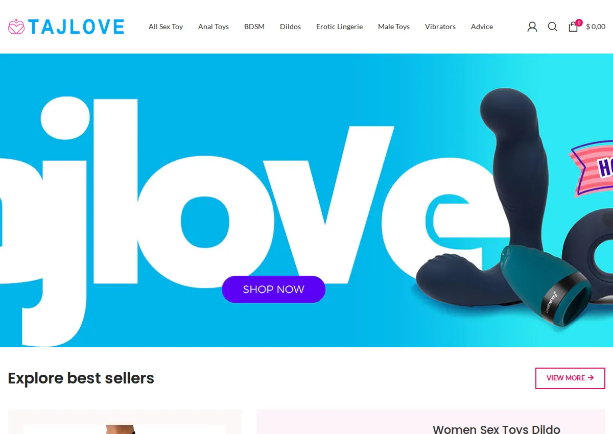 Store homepage