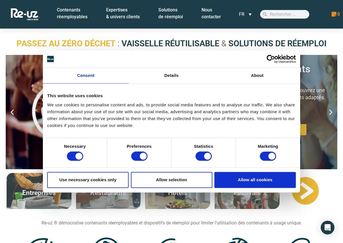 Store homepage