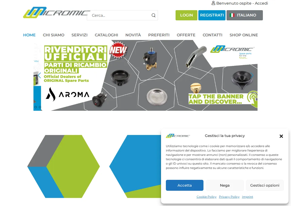 Store homepage
