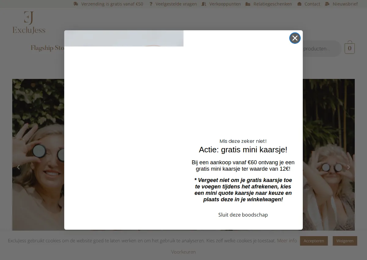 Store homepage