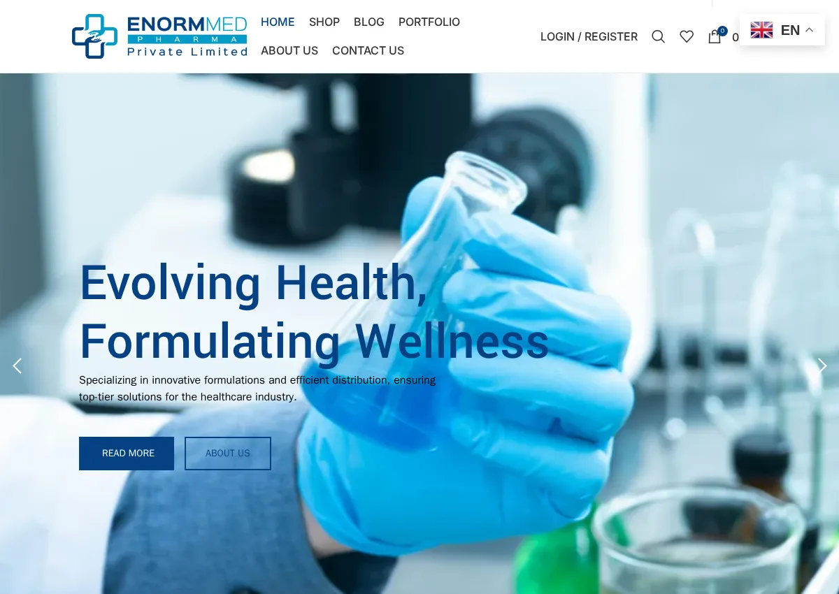 Store homepage
