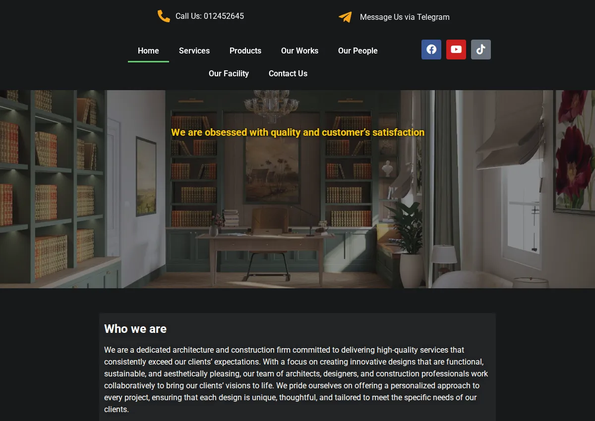 Store homepage