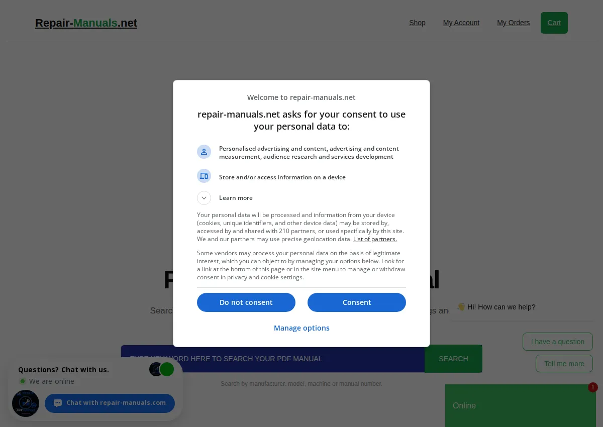 Store homepage