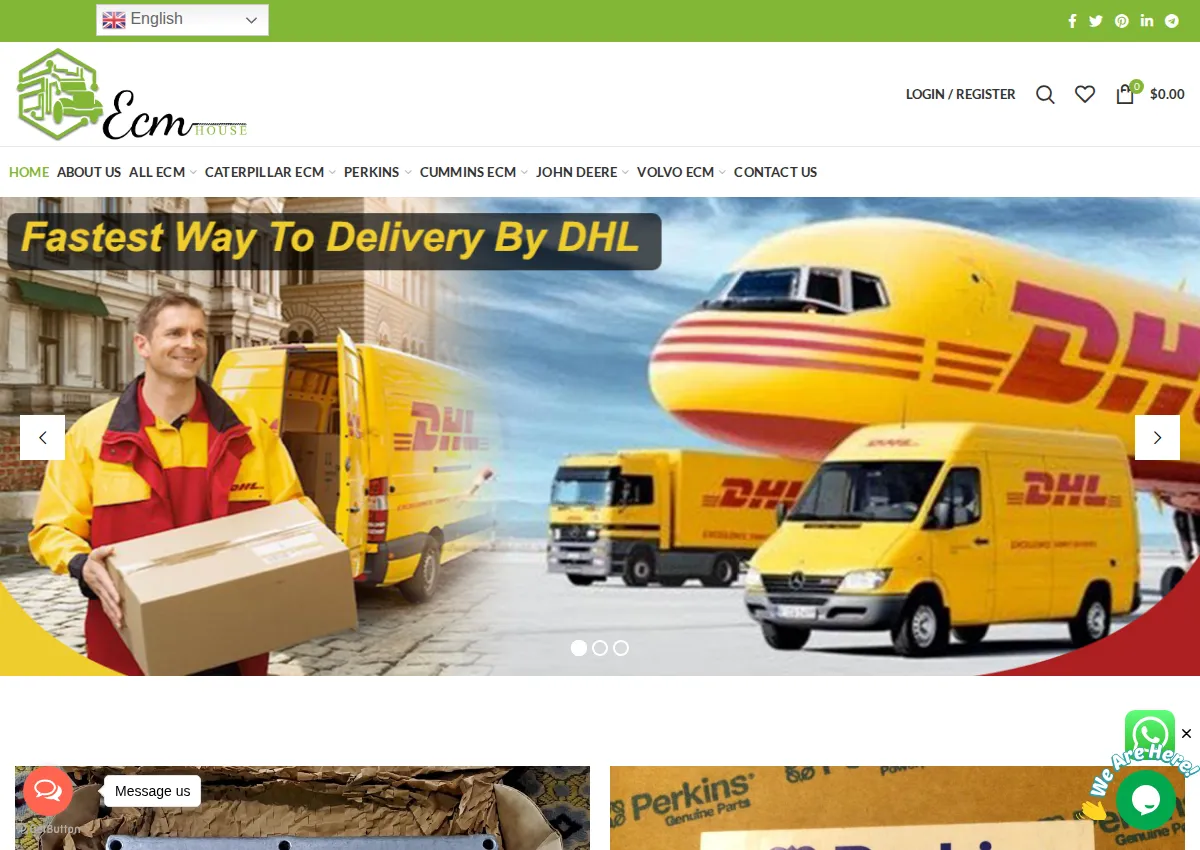 Store homepage