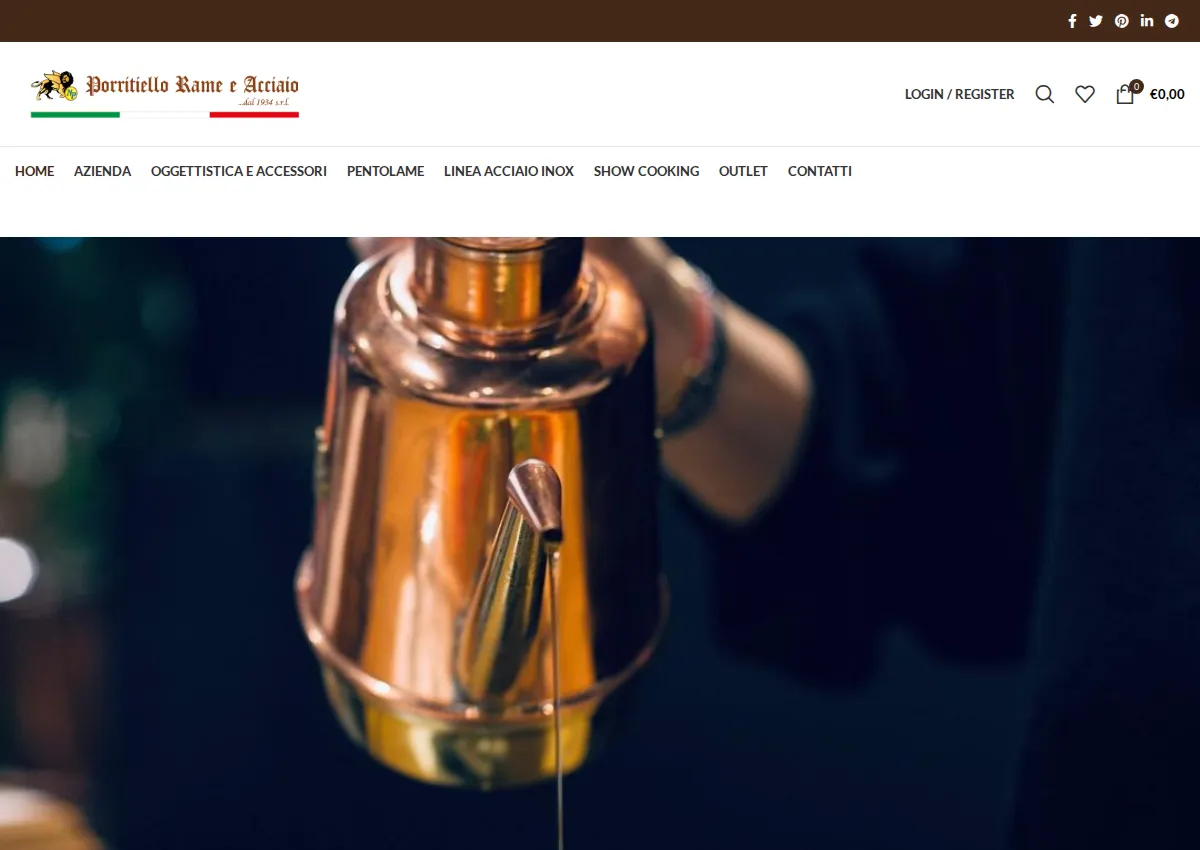 Store homepage