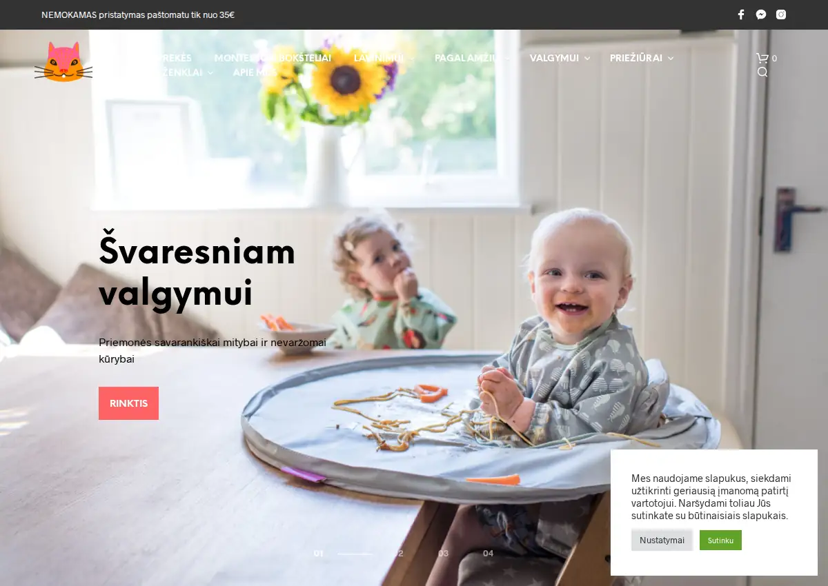 Store homepage