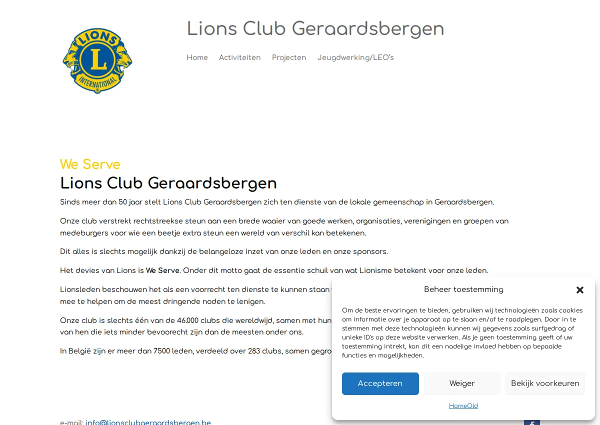 Store homepage
