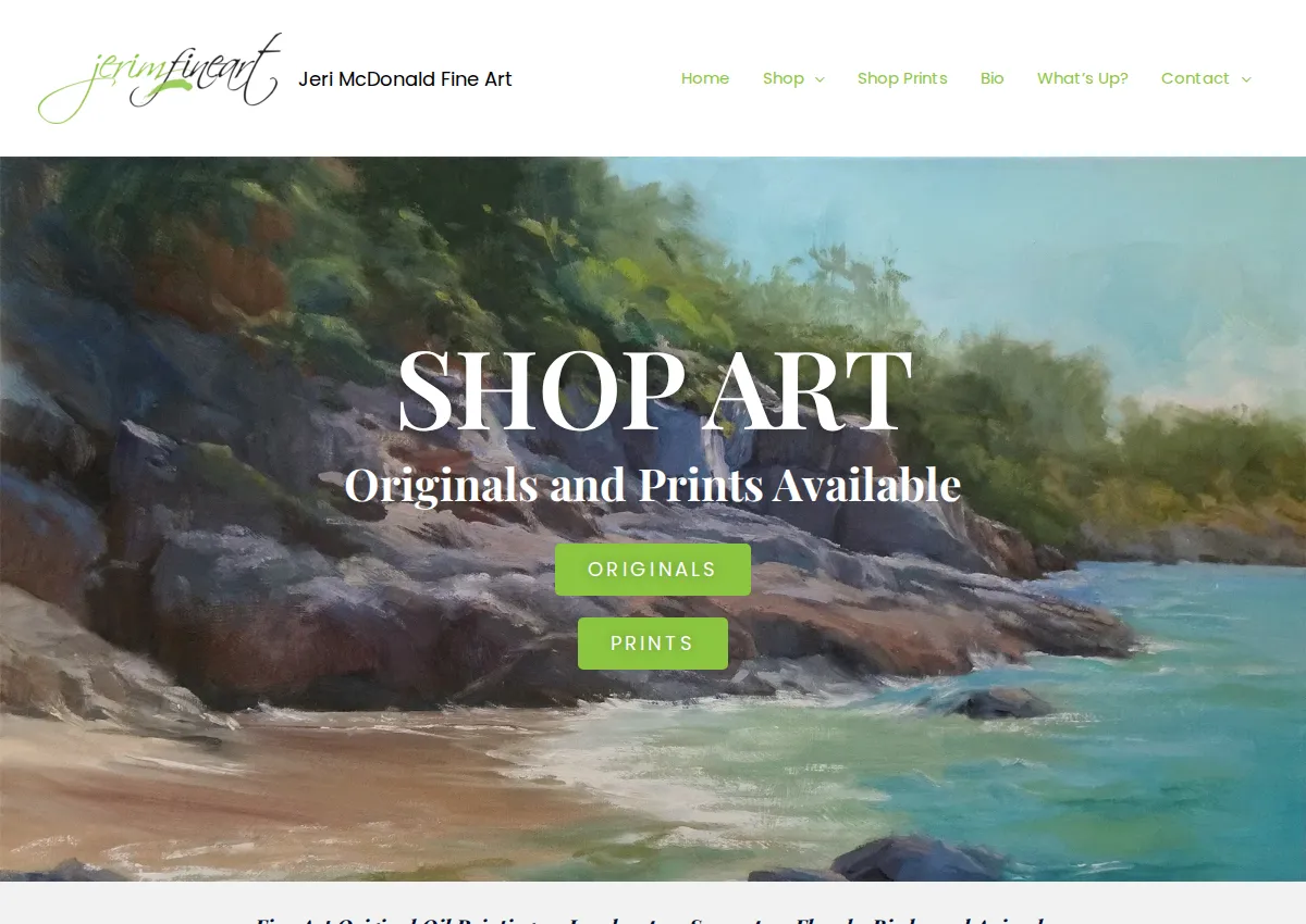 Store homepage