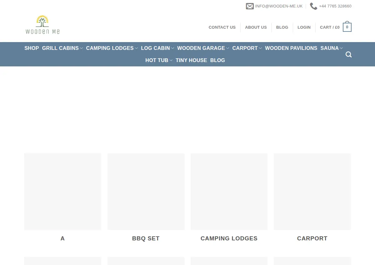 Store homepage