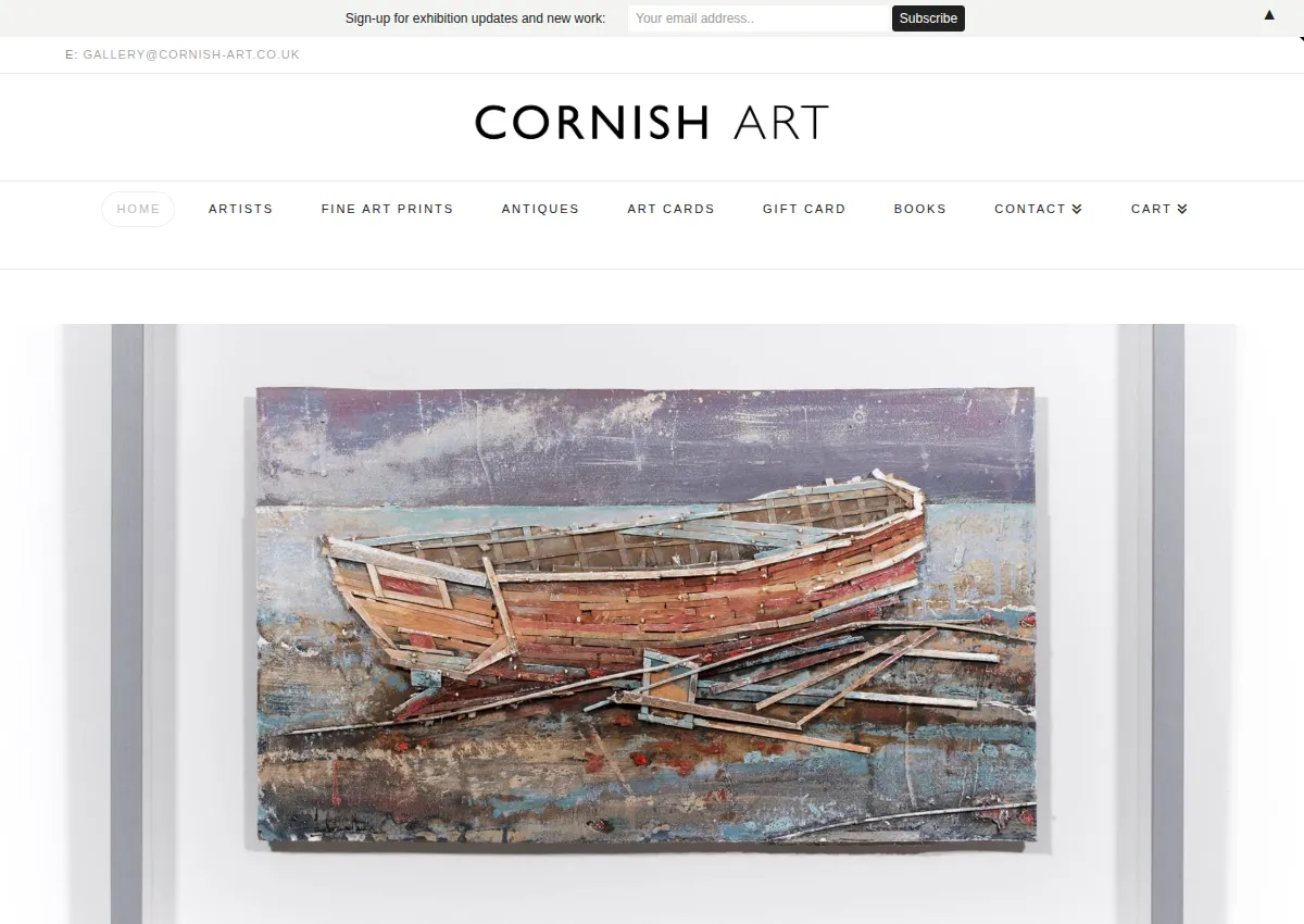 Store homepage