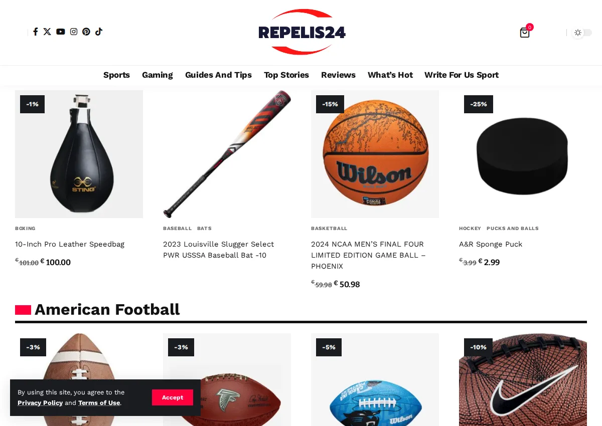 Store homepage