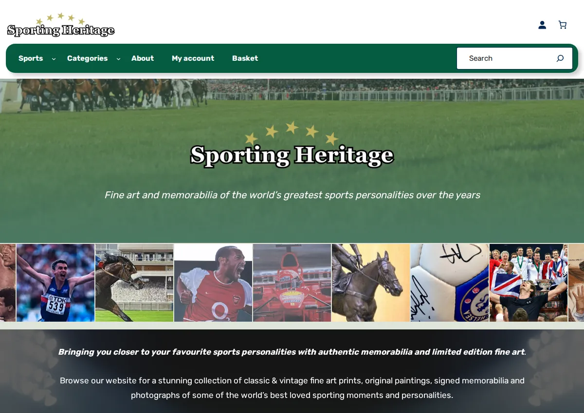Store homepage