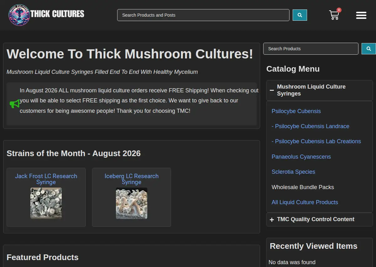 Store homepage
