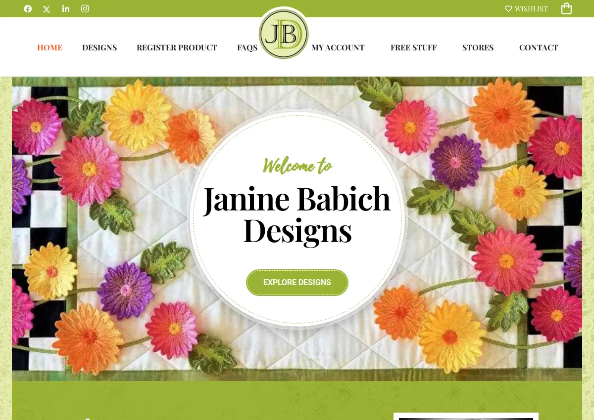 Store homepage