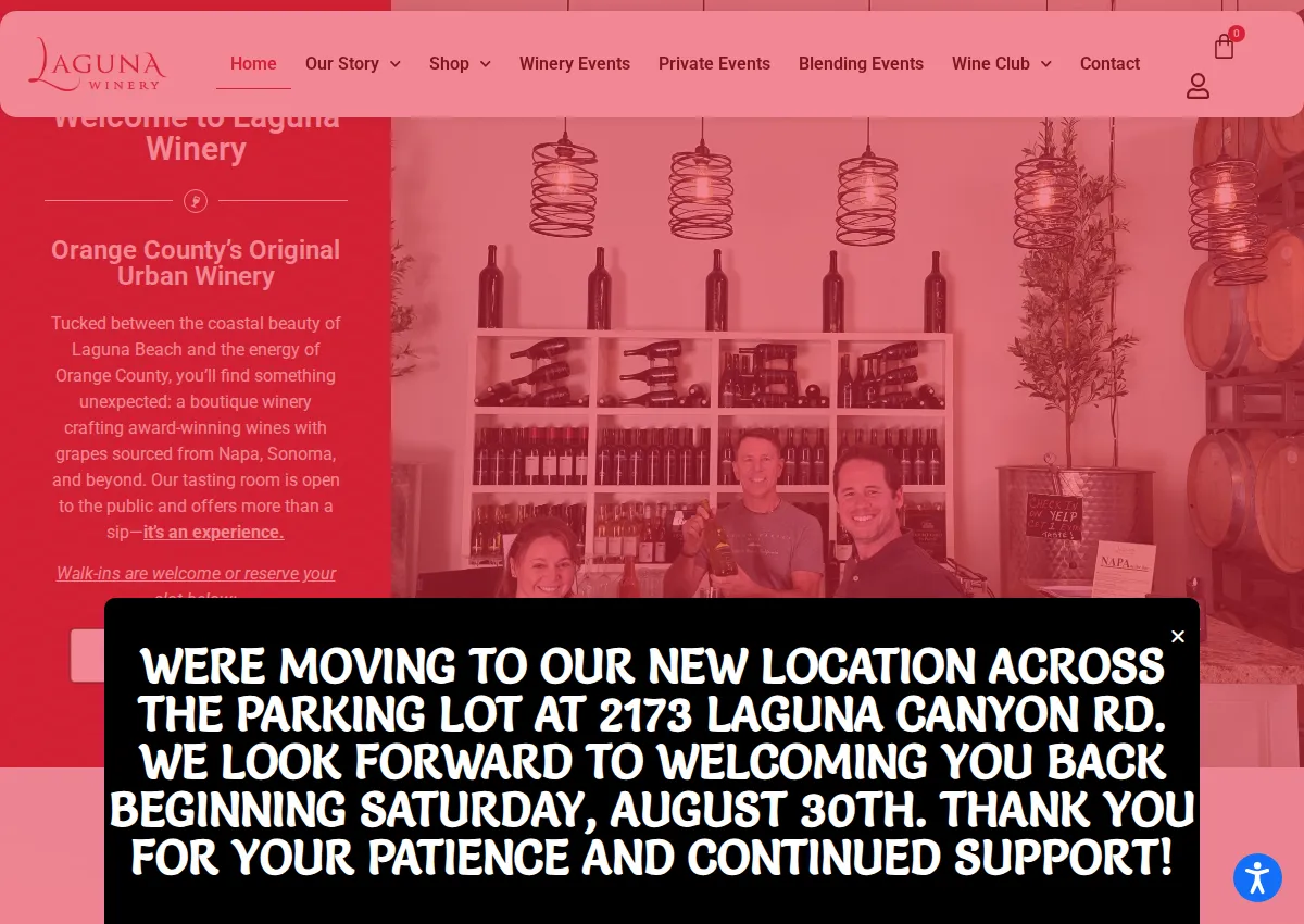 Store homepage