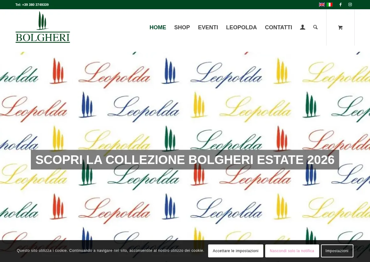 Store homepage