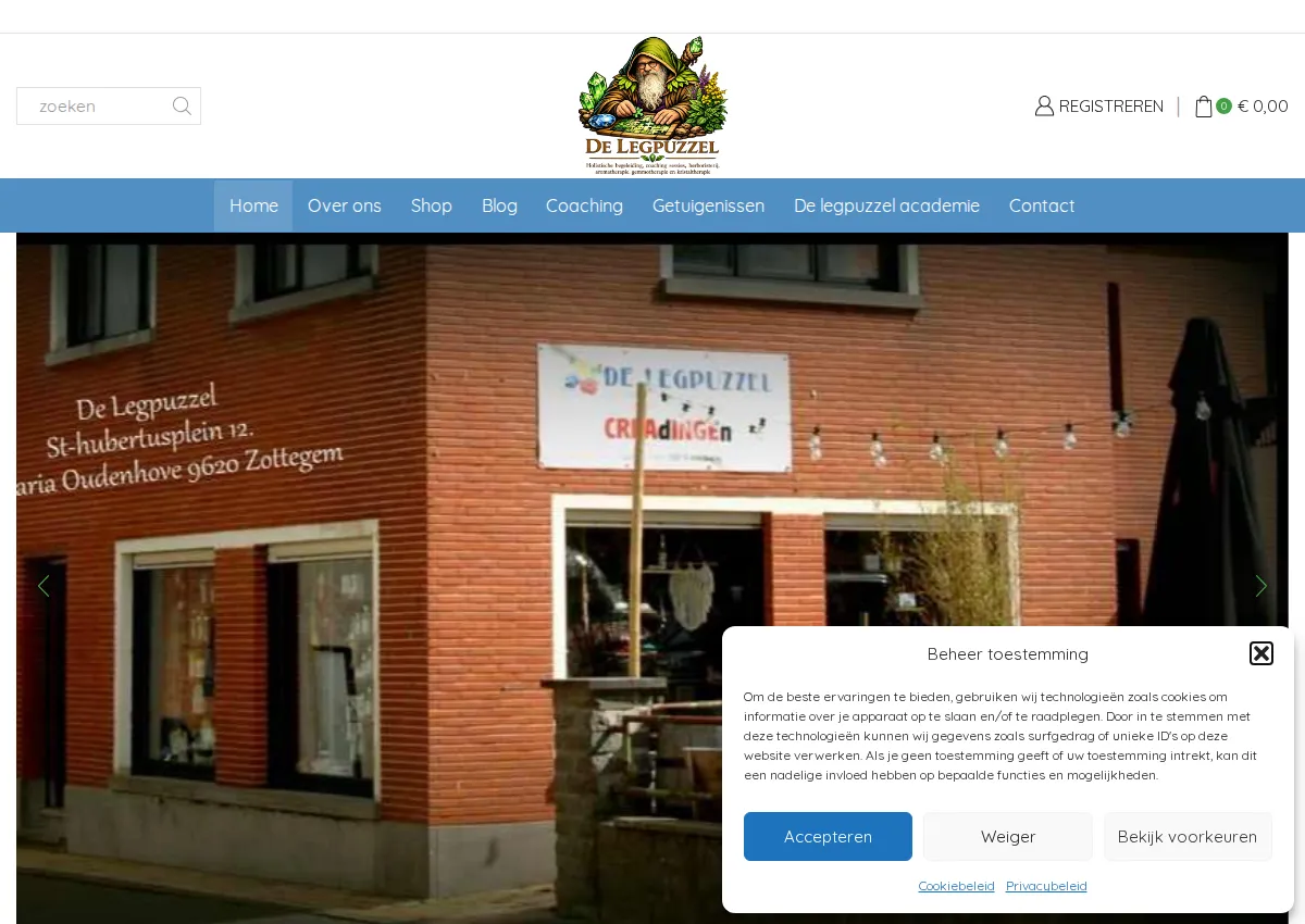 Store homepage