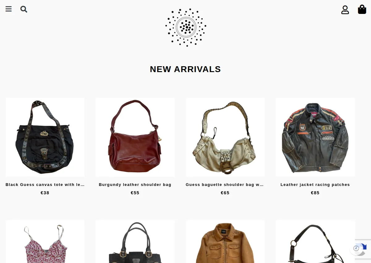 Store homepage