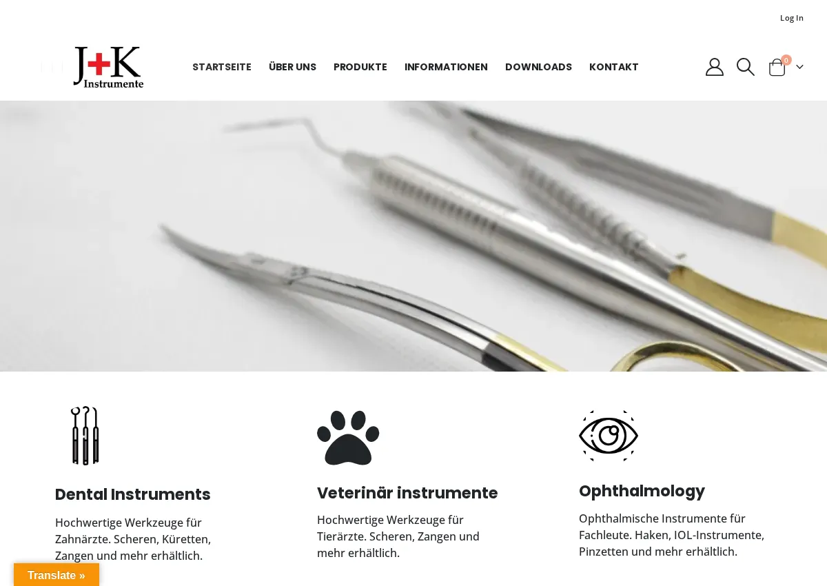 Store homepage