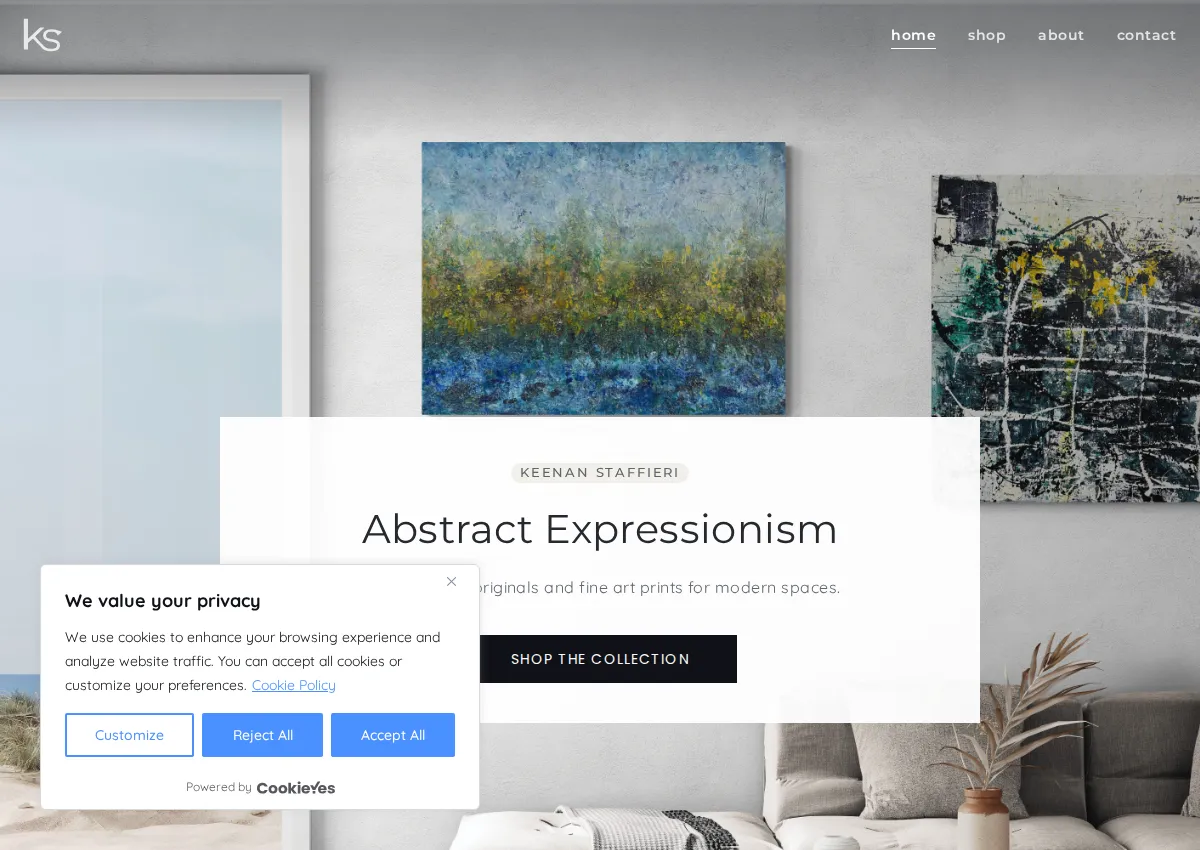 Store homepage