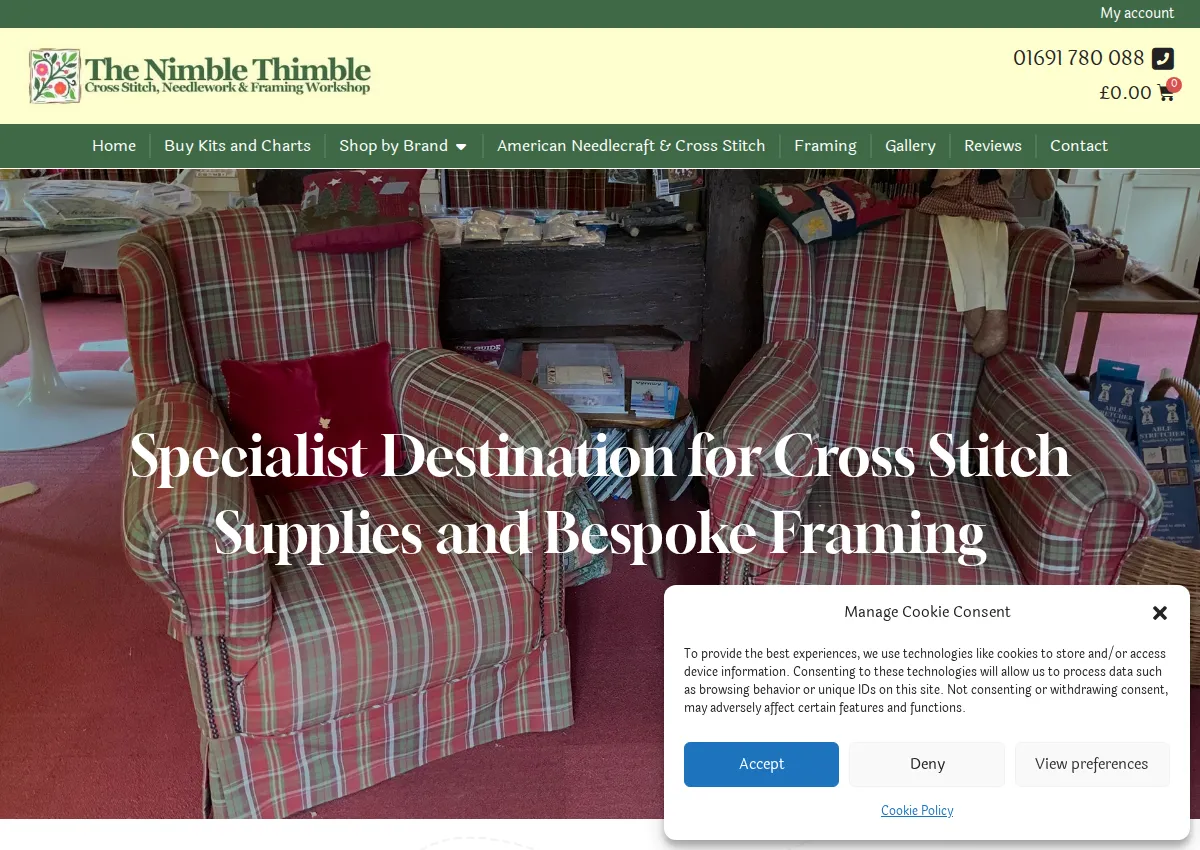 Store homepage