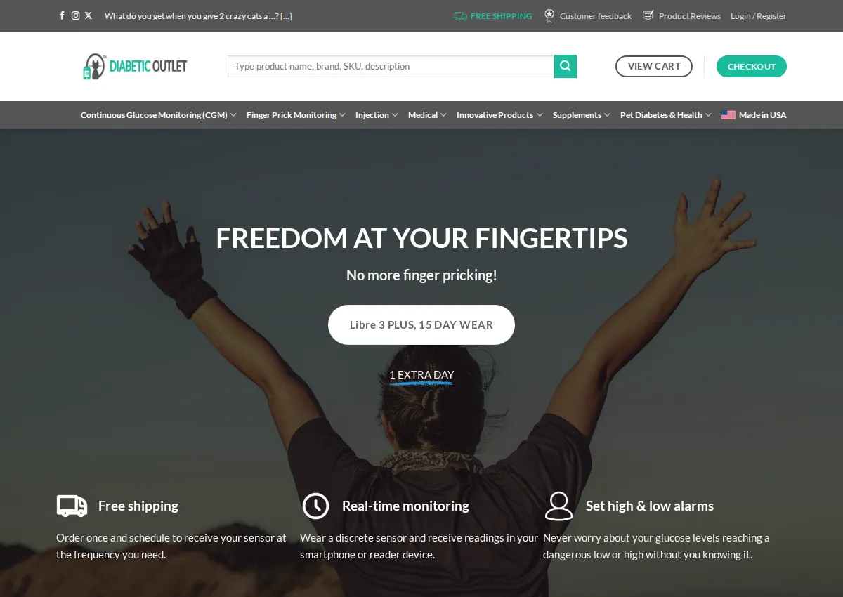 Store homepage