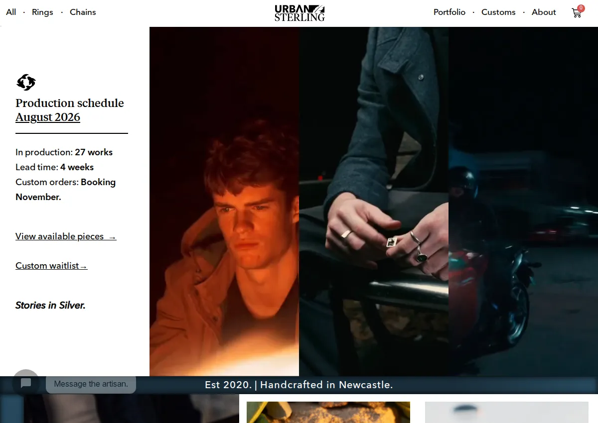 Store homepage