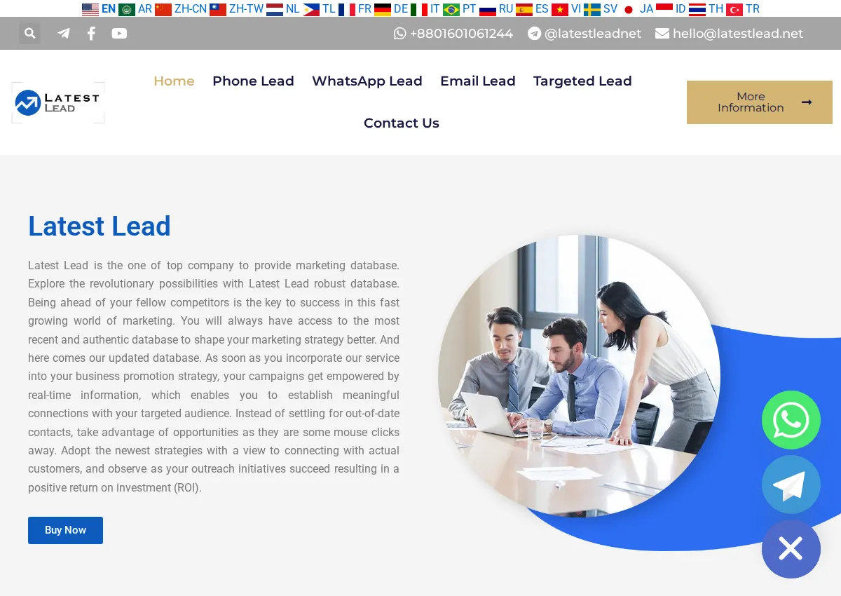 Store homepage