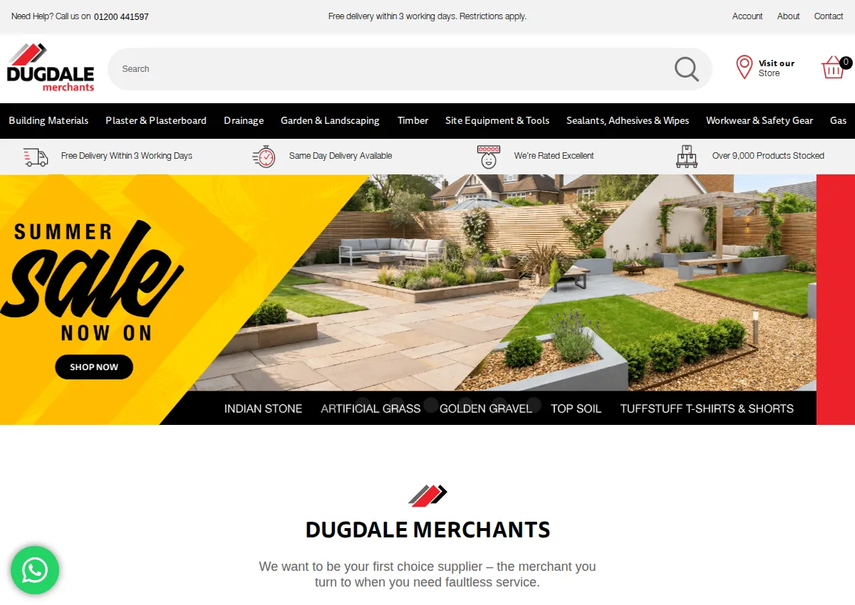 Store homepage