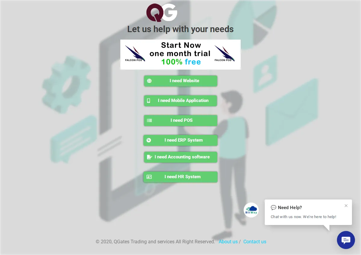 Store homepage