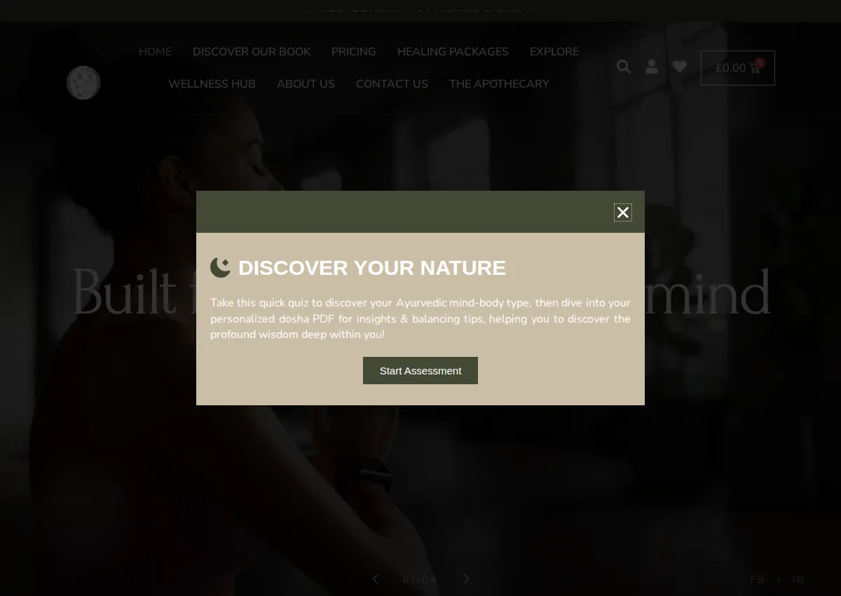 Store homepage
