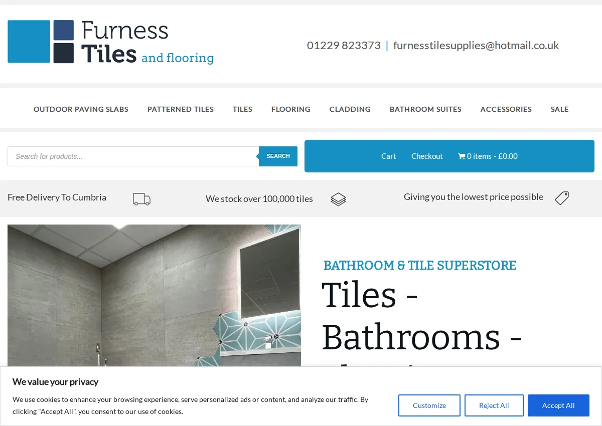 Store homepage