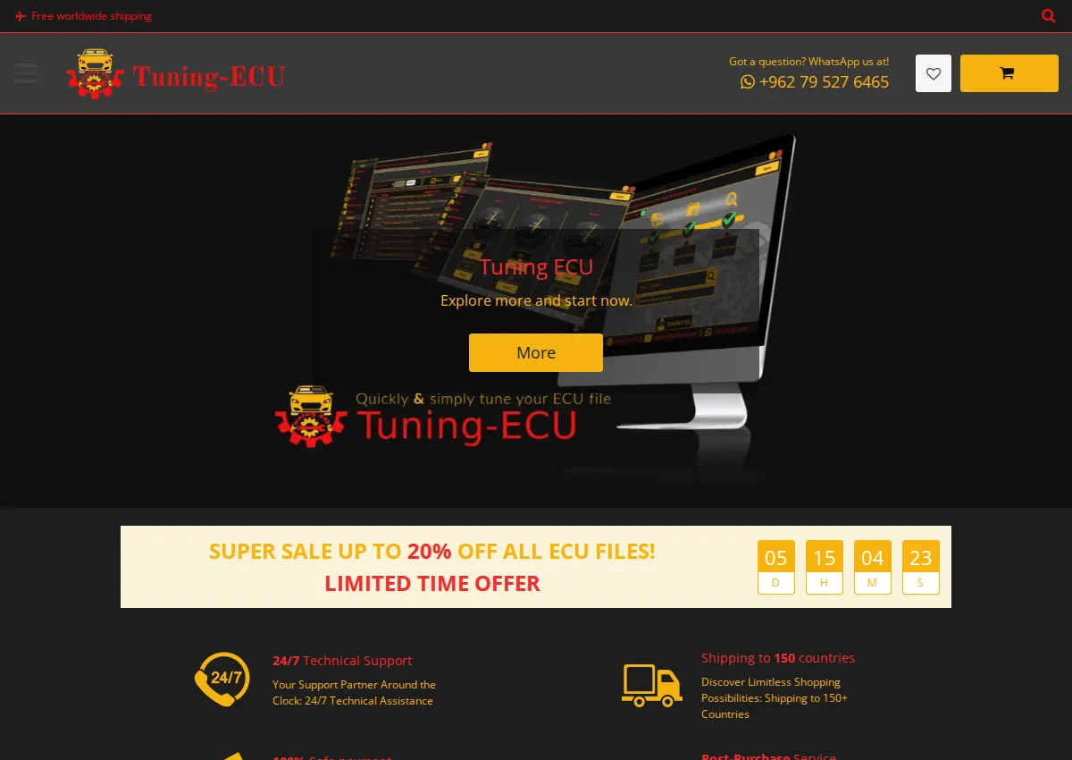 Store homepage