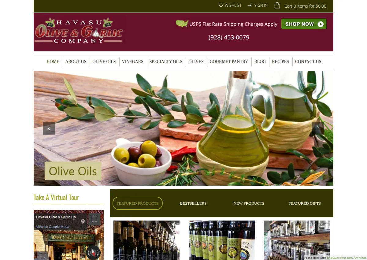 Store homepage