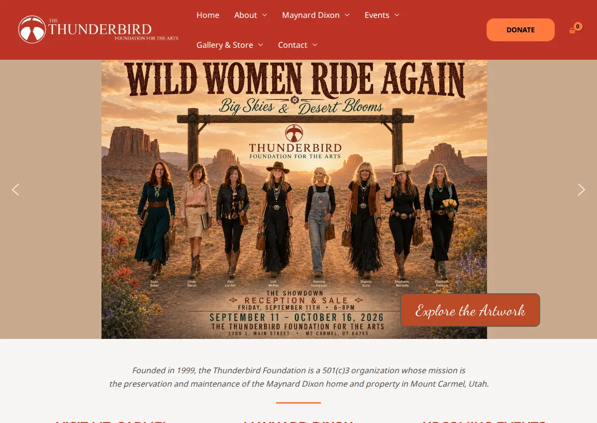 Store homepage